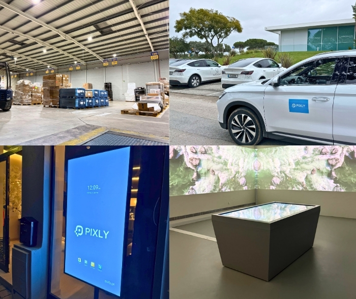 Espaço de trabalho e operação da Pixly