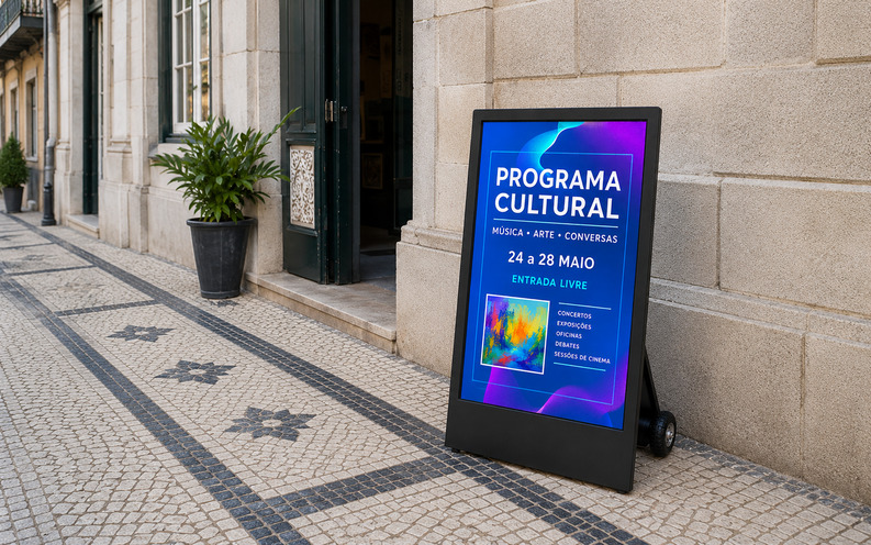 Outdoor display for restaurant or shop