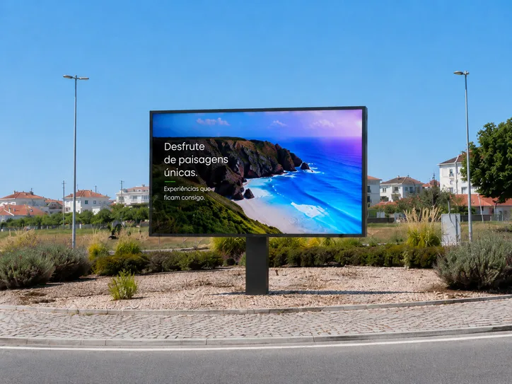 LED panels for large-format communication with maximum impact
